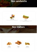 Menu Point B - Les sandwichs et starters