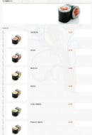 Menu TableRouge - Les makis