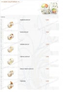 Menu TableRouge - Les makis california
