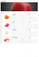 Menu TableRouge - Le sashimis