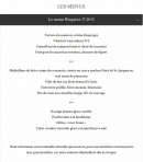 Carte et menu de Taverne de la Marine à Rennes — Les menus