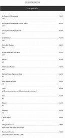 Carte et menu de Taverne de la Marine à Rennes — Les apéritifs
