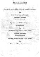 Menu Auberge de Réan - Le menu à 43€