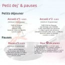 Menu So Exquis - Le petit dej' et pauses