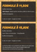 Menu Roche k'fée - Les formules