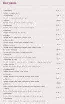 Carte et menu de Crêperie Pizzeria Mévennaise à Saint Meen le Grand — Les pizzas