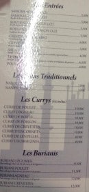 Carte et menu de Taste of India à Saint Meen le Grand — Les entrées, pains traditionnelles, curry,...