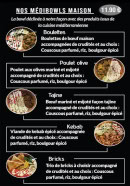 Menu Rosalia - Les médibowls maison