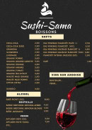 Menu Sushi-Sama - Les boissons