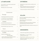 Menu Betton Fils - A partager, entrées, plats, ...