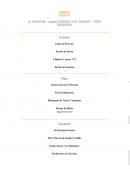Menu La Taverne - Les menus à 29.90€