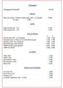 Menu Le Britannic - Les champagnes, saumur ...