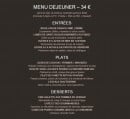 Carte et menu de Les 7 Mers à Saint Malo — Le menu midi à 34€