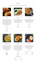 Menu By Thaï - Les plats