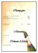 Menu La Grenouillère - champagnes