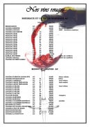 Menu La Grenouillère - vins rouges