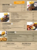 Menu Canadian Steak House - Poissons, grillades, sauces,...
