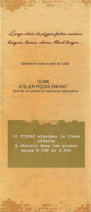 Menu Le Bistrot De La Place - Les informations