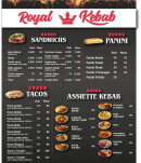 Menu Royal Kebab - Les sandwichs, assiettes....