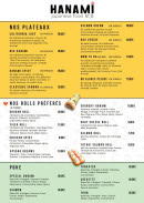 Menu Hanami Sushi - Les plateaux, rolls préférés et poké