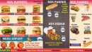 Menu Azad Kebab - Les burgers, paninis, ...