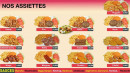 Menu Azad Kebab - Les assiettes