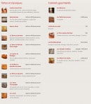 Menu La Maison Gourmande - Tartes, classiques et cocktails gourmands