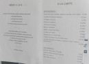 Carte et menu de Restaurant de la mer à Le Vivier sur Mer — Les entrées, poissons, ...