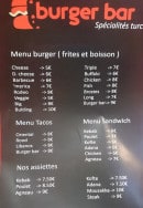 Menu Burger Bar - Menu burger