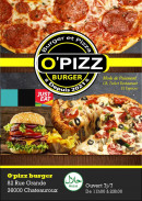 Menu O’Pizz Burger - Carte et menu O’Pizz Burger
Chateauroux