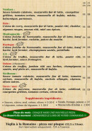 Menu Pizzeria Chez Simon - Les pizzas suite