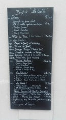 Menu Le jaja - Exemple de menu