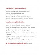 Carte et menu de Les Pierres Fondues à Tours — Les pierres à griller