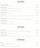 Menu Mamma Mia - Les pates, carnes et poissons