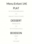 Menu Mamma Mia - Menu enfant