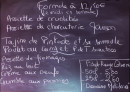 Carte et menu de Du Poulailler A L'assiette à Villaines les Rochers — Exemple de menu
