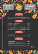 Menu El Paso Kitchen - Plats, sandwiches, salades,...