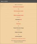 Carte et menu de Auberge de l'escotais à Saint Paterne Racan — Le menu à 20,9€