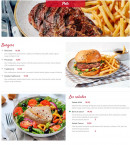 Carte et menu de Courtepaille à Monnaie — Les burgers, salades