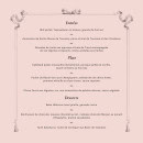 Menu Château Louise de La Vallière - Un exemple de menu