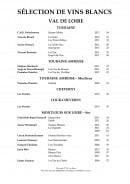 Menu Le Choiseul - Extrait de vins