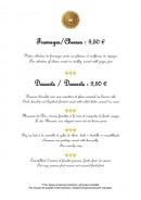 Menu Le Clos d'amboise - Fromages et desserts