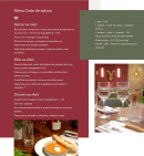 Carte et menu de Auberge de Montpoupon à Cere la Ronde — La carte