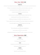 Carte et menu de L'alchimie à Saint Cyr sur Loire — Les menus