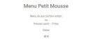 Carte et menu de Maison Suné à Saint Cyr sur Loire — Les menus petit mousse