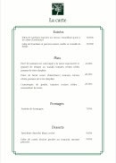 Carte et menu de La Croix Des Gardes à Chanceaux Pres Loches — La carte