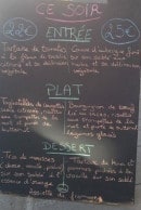 Menu Au clair de Lune - Extrait de menu