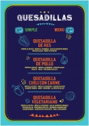 Menu Au Taco Tac - quesadillas