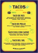 Menu Au Taco Tac - tacos