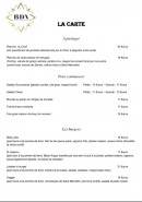 Carte et menu de Brasserie des Antiquaires à Grenoble — La carte